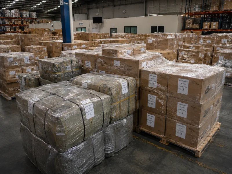 Mercanc&iacute;a consolidada en el almac&eacute;n